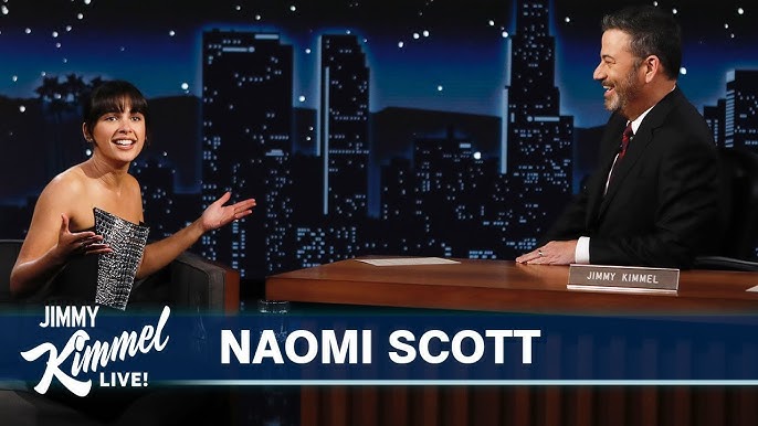 Naomi Scott Instructs Jimmy Kimmel on Mastering a “Creepy Smile”