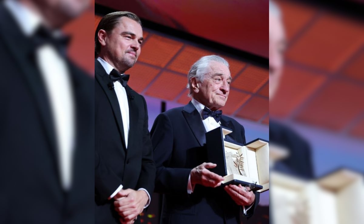 Leonardo DiCaprio Bestows Lifetime Achievement Palme D’Or to Robert De Niro at Cannes 2025